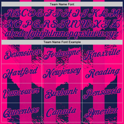 Custom Red Dark Purple-Hot Pink 3D Pattern Design Neon Stripe Sportswear Performance T-Shirt