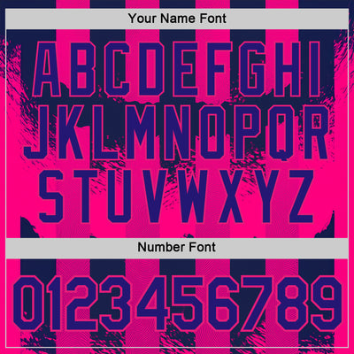 Custom Red Dark Purple-Hot Pink 3D Pattern Design Neon Stripe Sportswear Performance T-Shirt