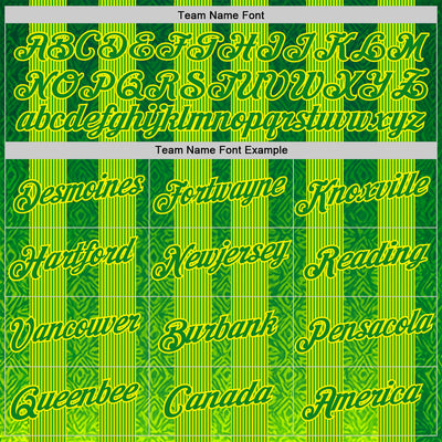Custom Green Grass Green Yellow-Light Yellow 3D Pattern Design Brazil Stripe Sportswear Performance T-Shirt