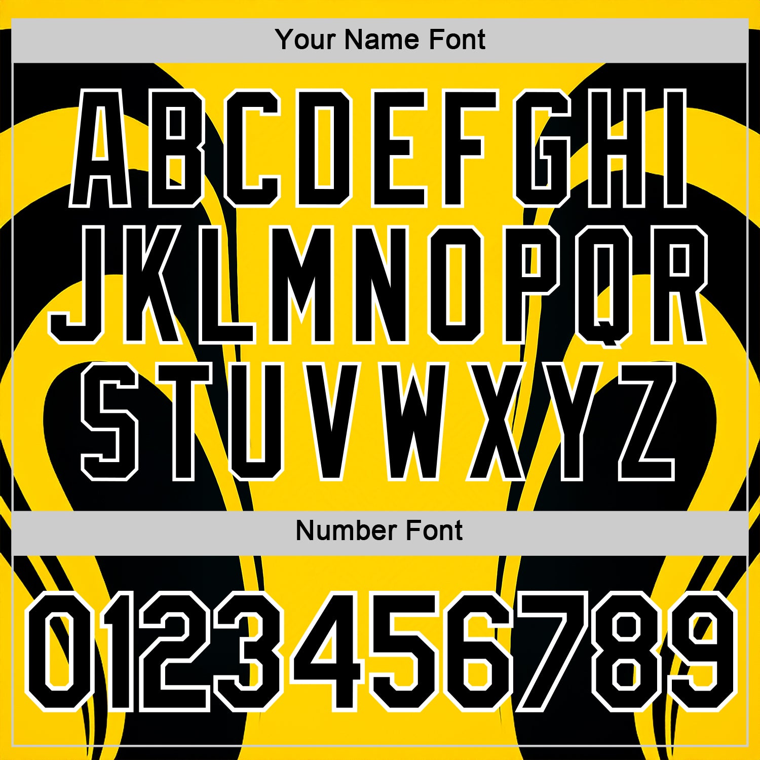 Custom Yellow Black-White 3D Pattern Design Germany Color Block Sportswear Performance T-Shirt