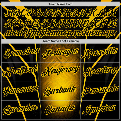 Custom Black Yellow 3D Pattern Design Germany Color Block Sportswear Performance T-Shirt