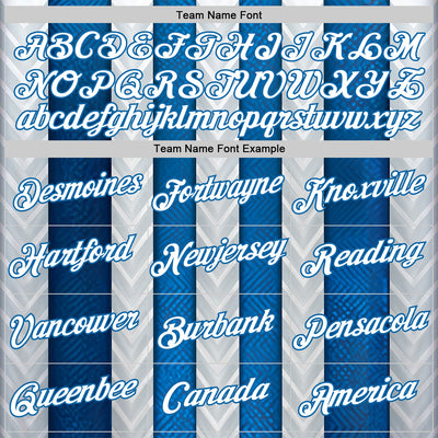 Custom White Blue 3D Pattern Design Argentina Stripe Sportswear Performance T-Shirt