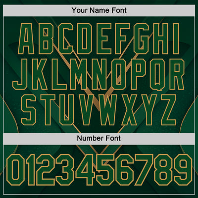 Custom Green Old Gold 3D Pattern Design Mexico Africa Sportswear Performance T-Shirt