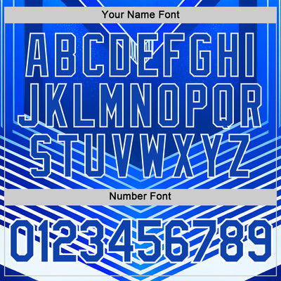 Custom Blue Thunder Blue-White 3D Pattern Design Argentina Arrow Sportswear Performance T-Shirt