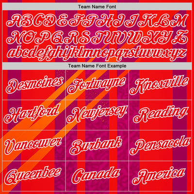 Custom Red Fire Red-White 3D Pattern Design Neon Stripe Sportswear Performance T-Shirt