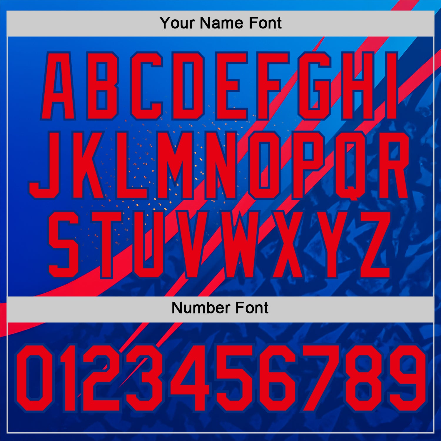 Custom Blue Fire Red-Royal 3D Pattern Design USA Inspired Sportswear Performance T-Shirt