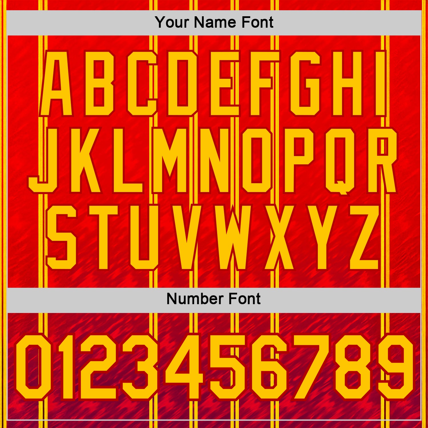 Custom Red Yellow 3D Pattern Design Spain Stripe Sportswear Performance T-Shirt