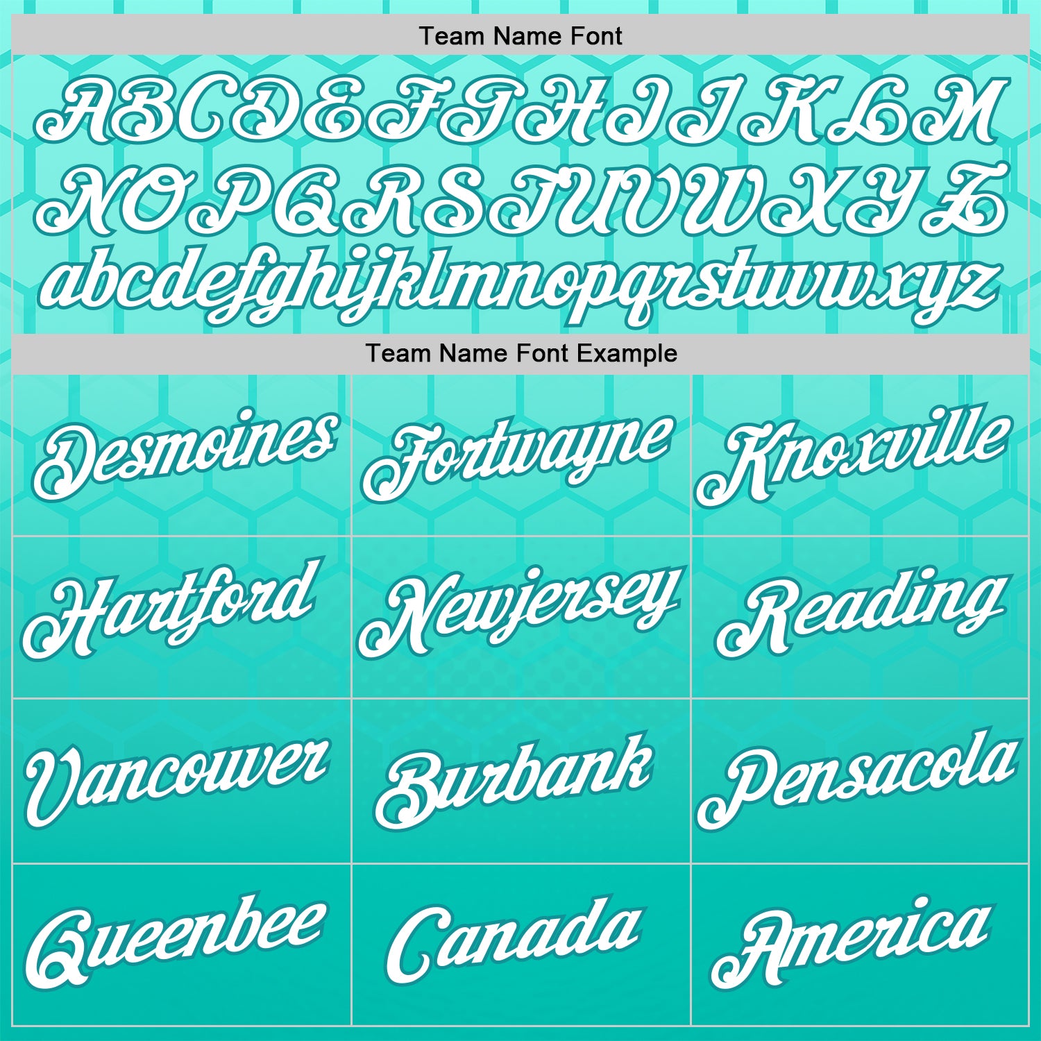 Custom Green White-Teal 3D Pattern Design Geometric Honeycomb Shape Sportswear Performance T-Shirt