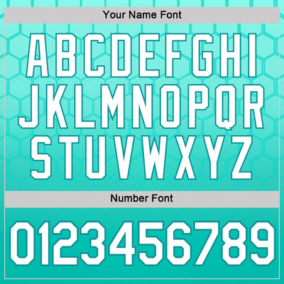 Custom Green White-Teal 3D Pattern Design Geometric Honeycomb Shape Sportswear Performance T-Shirt