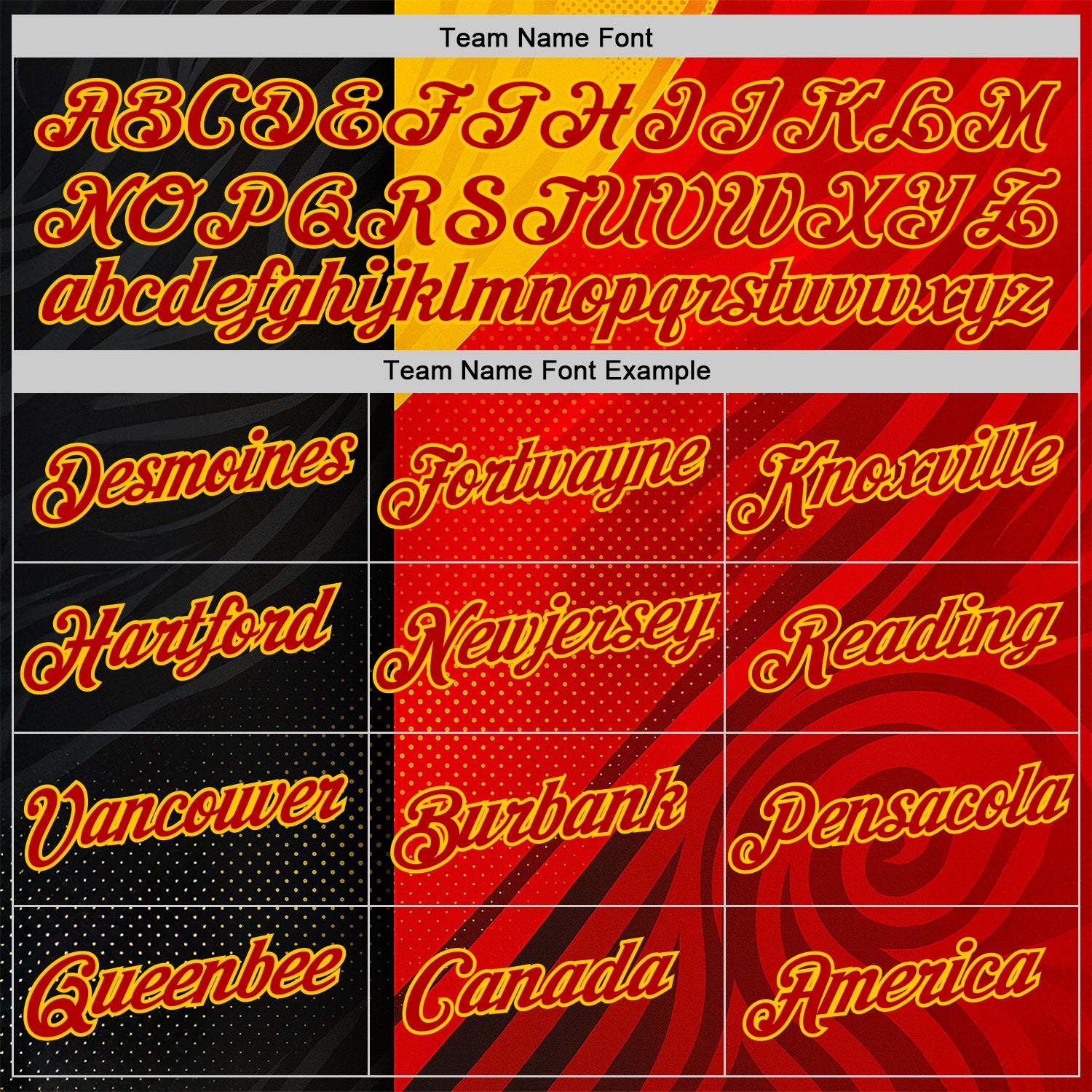 Custom Red Black-Yellow 3D Pattern Design Germany Sportswear Performance T-Shirt