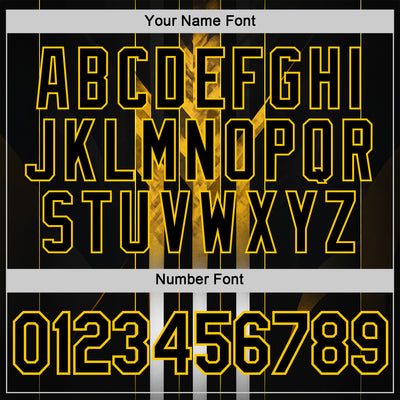 Custom Black Yellow 3D Pattern Design Germany Stripe Sportswear Performance T-Shirt