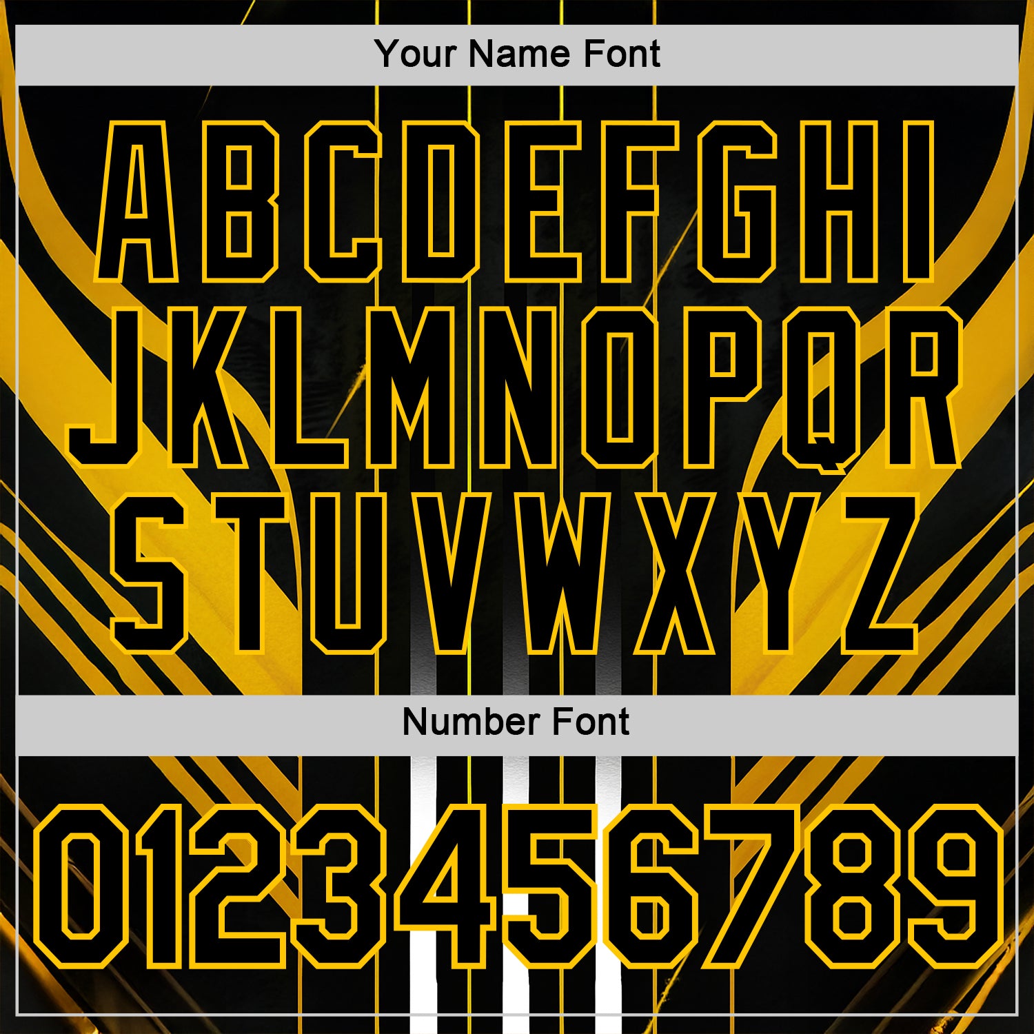 Custom Black Yellow 3D Pattern Design Germany Stripe Sportswear Performance T-Shirt