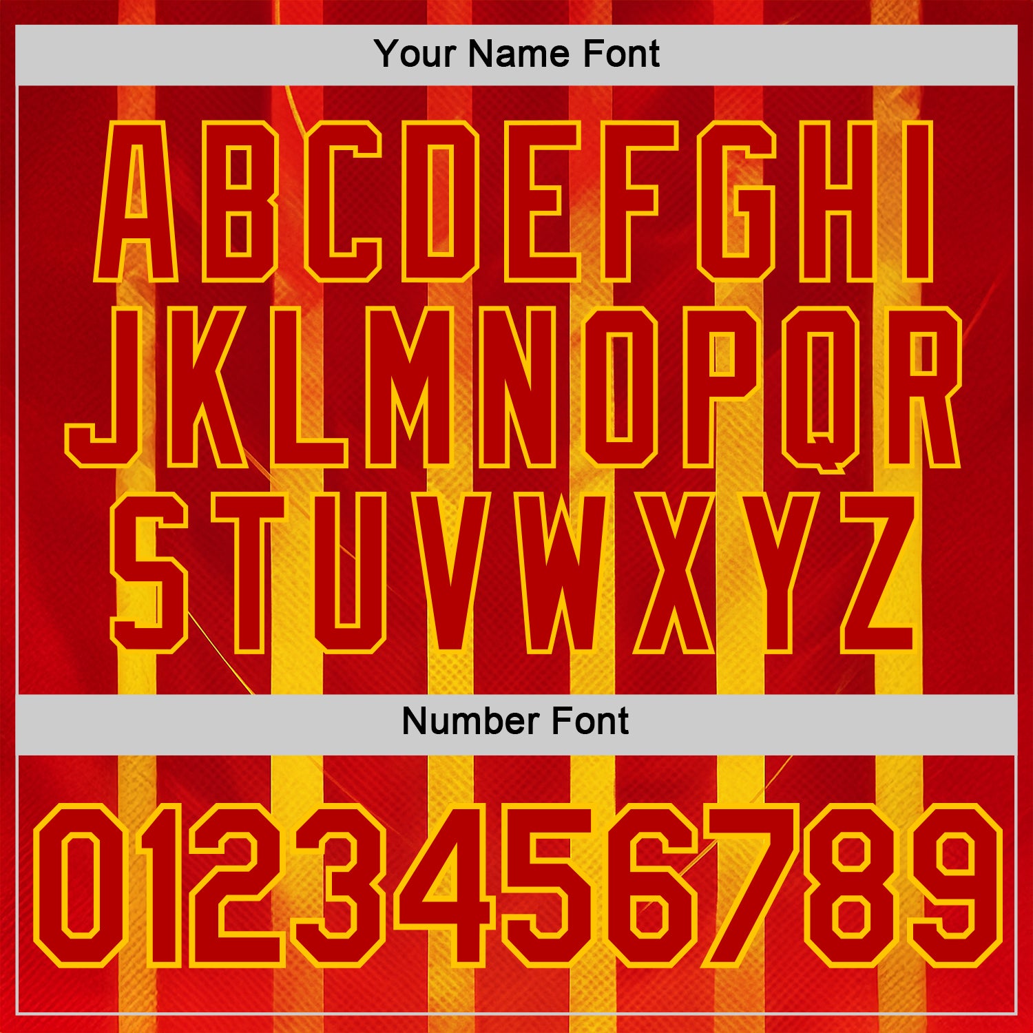 Custom Red Yellow 3D Pattern Design Spain Stripe Sportswear Performance T-Shirt