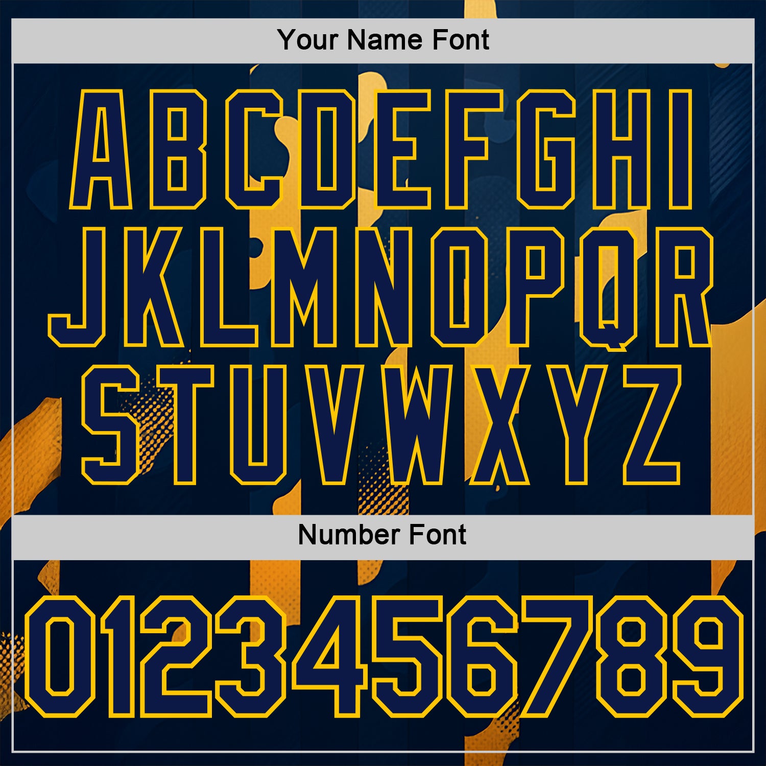 Custom Blue Navy-Yellow 3D Pattern Design Geometric Shape Stripe Sportswear Performance T-Shirt