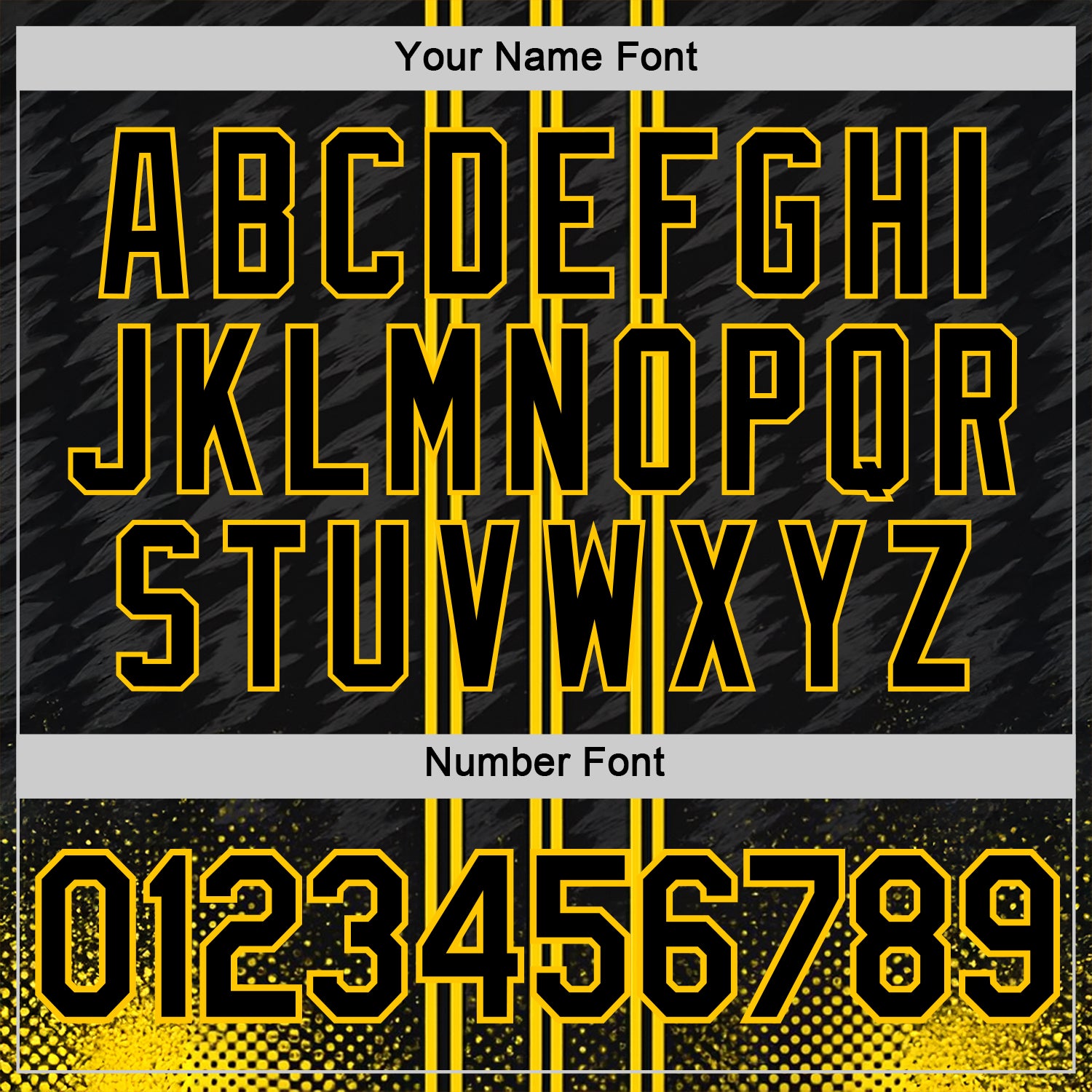 Custom Black Yellow 3D Pattern Design Germany Stripe Sportswear Performance T-Shirt