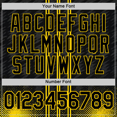 Custom Black Yellow 3D Pattern Design Germany Stripe Sportswear Performance T-Shirt