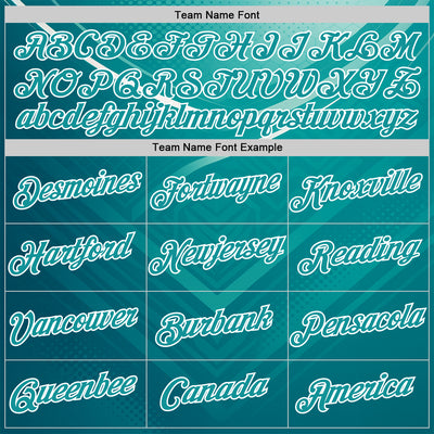 Custom Green Teal-White 3D Pattern Design Arrow Sportswear Performance T-Shirt