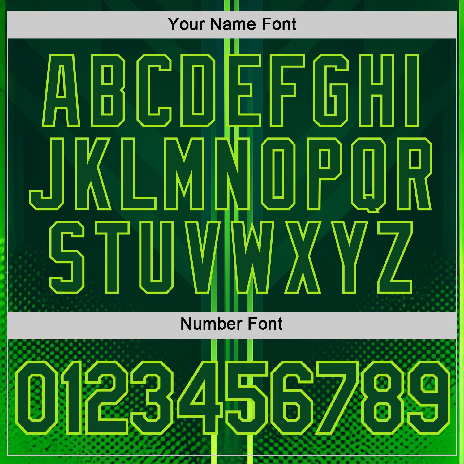 Custom Green Neon Green 3D Pattern Design Gradient Stripe Sportswear Performance T-Shirt