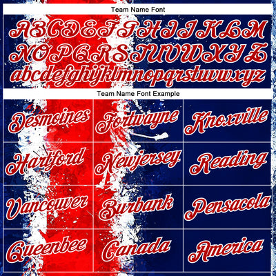 Custom Stitched Blue Red-White 3D Pattern Design American Inspired Graffiti Splash Sportswear Pullover Sweatshirt Hoodie