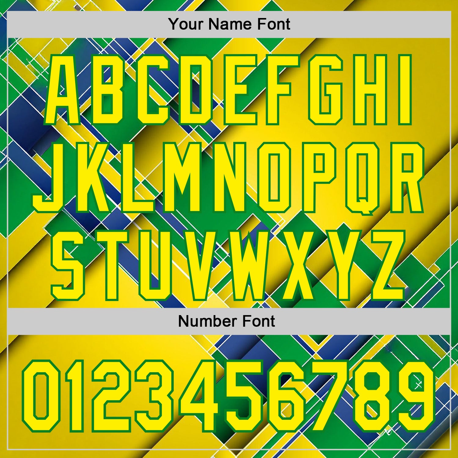 Custom Stitched Yellow Light Yellow Green-Grass Green 3D Pattern Design Brazil Inspired Geometric Shape Sportswear Pullover Sweatshirt Hoodie