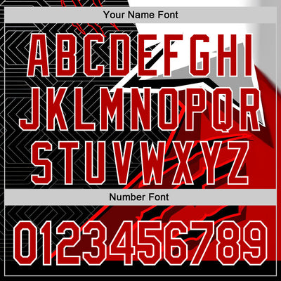 Custom Stitched Red Black-White 3D Pattern Design Canada Germany Inspired Claw Mark Sportswear Pullover Sweatshirt Hoodie