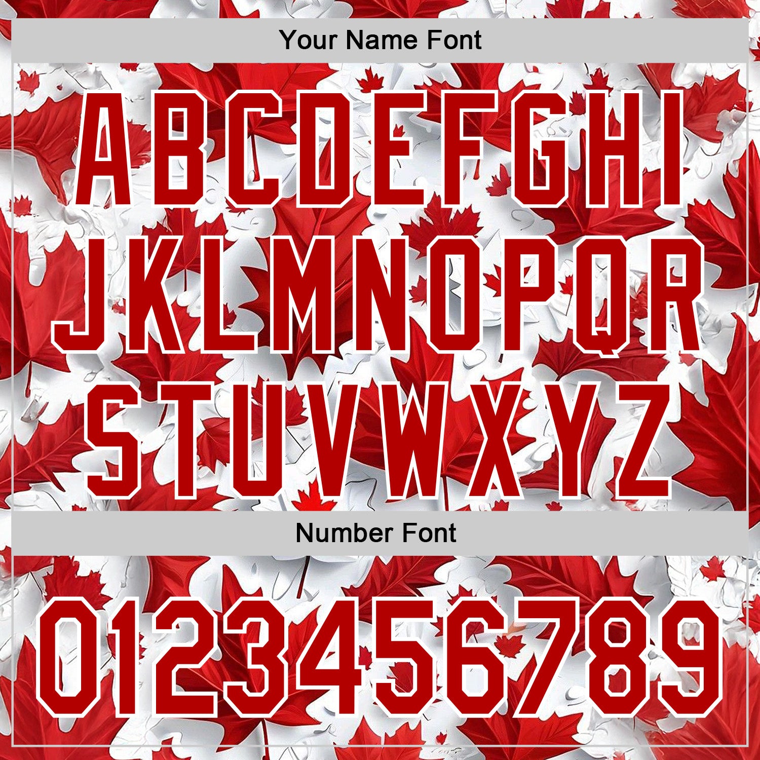 Custom Stitched White Red 3D Pattern Design Canada Maple Sportswear Pullover Sweatshirt Hoodie