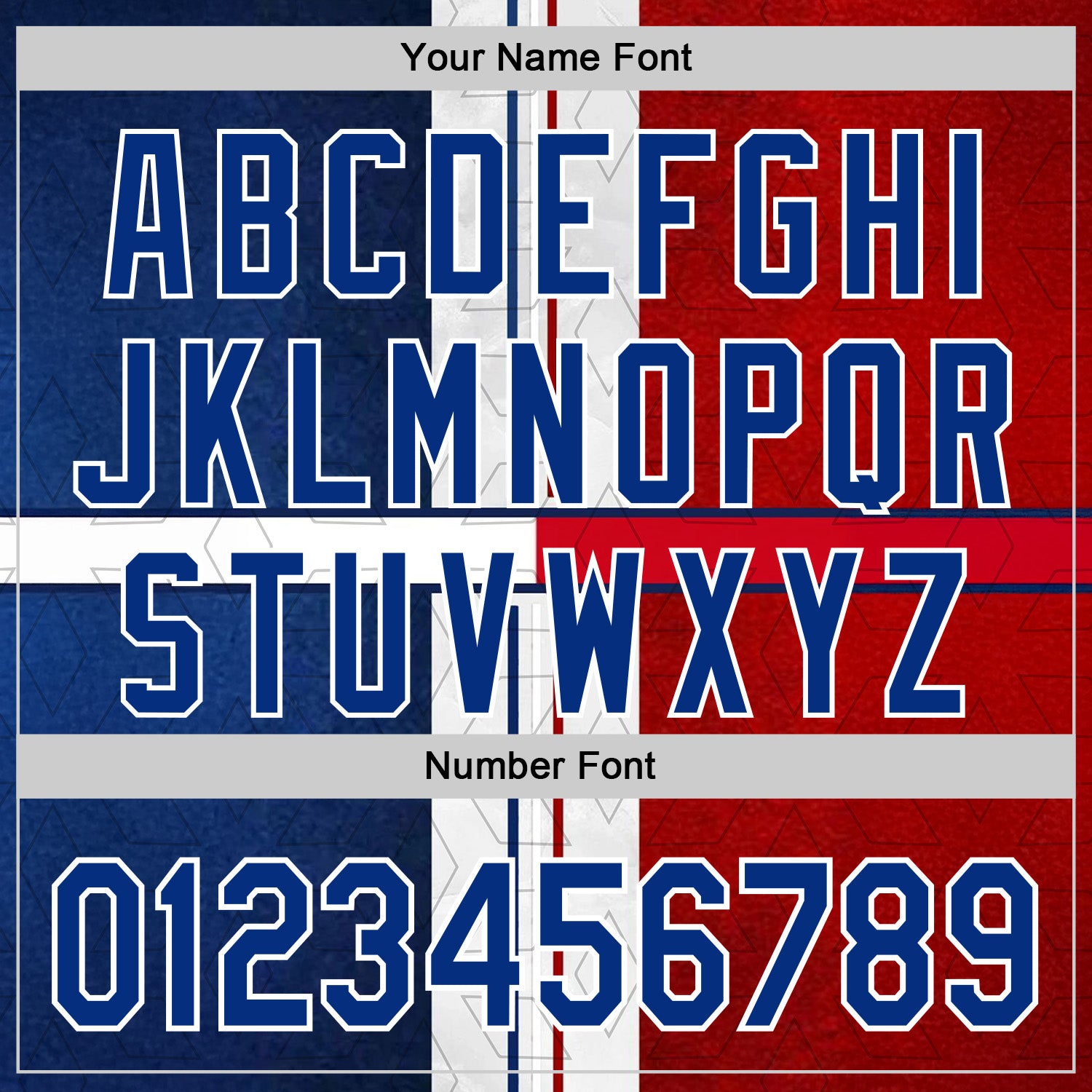 Custom Stitched White Royal Blue-Red 3D Pattern Design American Inspired Geometric Shape Sportswear Pullover Sweatshirt Hoodie