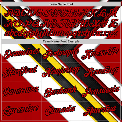 Custom Stitched White Red Yellow-Black 3D Pattern Design Germany Inspired Geometric Shape Sportswear Pullover Sweatshirt Hoodie