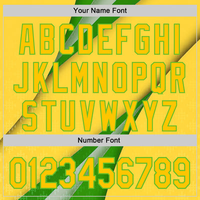 Custom Stitched Yellow Green-Aurora Green 3D Pattern Design Brazil Inspired Geometric Shape Sportswear Pullover Sweatshirt Hoodie