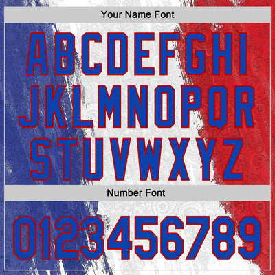 Custom Stitched White Thunder Blue-Red 3D Pattern Design American Inspired Ethnic Paisley Bandana Sportswear Pullover Sweatshirt Hoodie