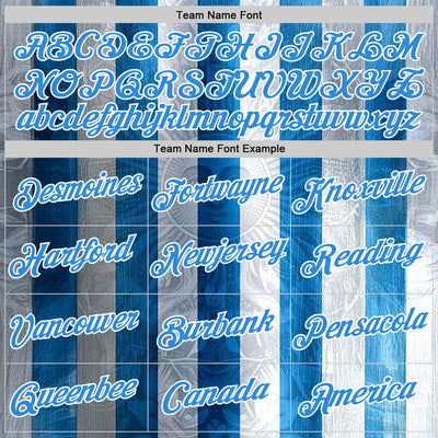 Custom Stitched Blue Powder Blue-White 3D Pattern Design Argentine Inspired Sun And Moon Sportswear Pullover Sweatshirt Hoodie