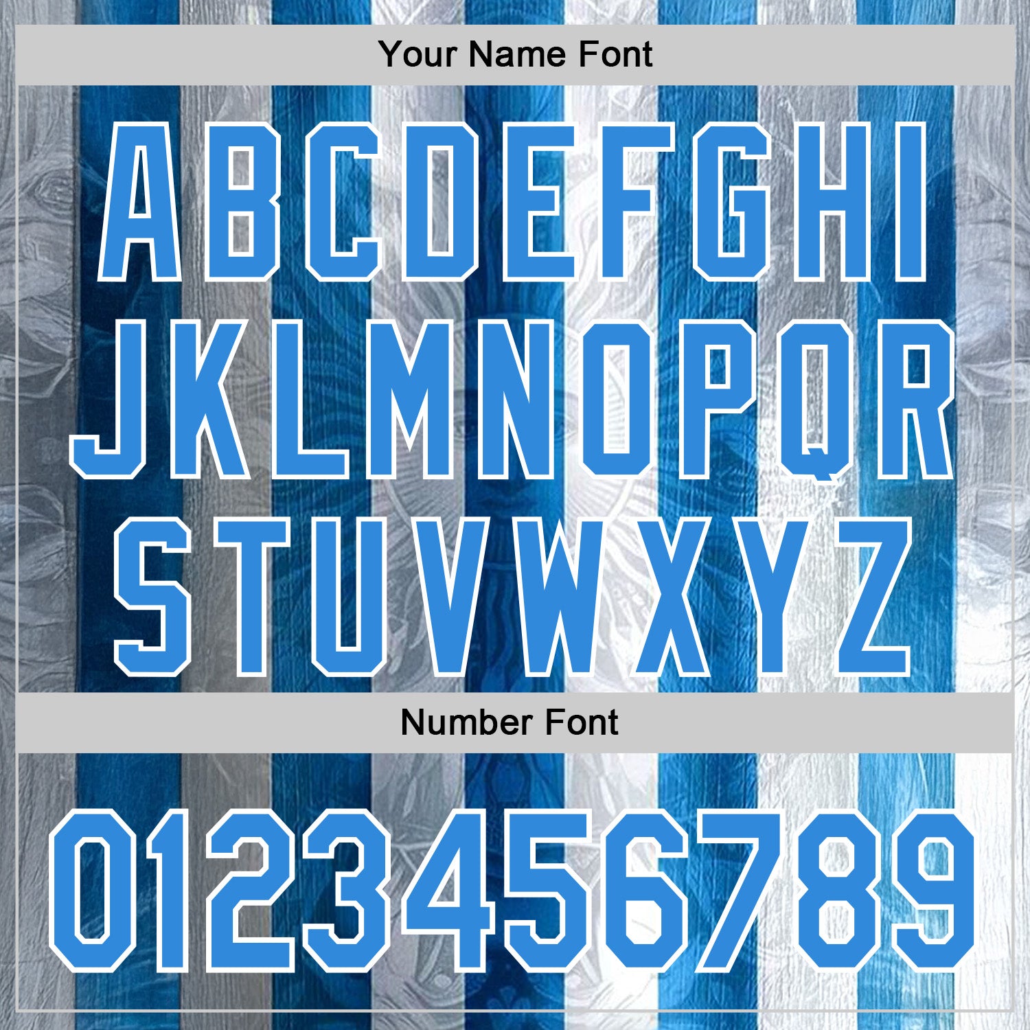 Custom Stitched Blue Powder Blue-White 3D Pattern Design Argentine Inspired Sun And Moon Sportswear Pullover Sweatshirt Hoodie