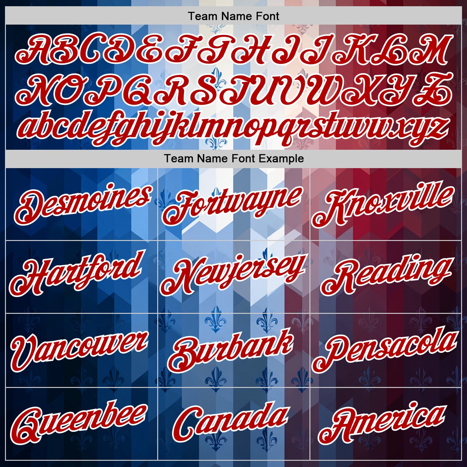 Custom Stitched Blue Red-White 3D Pattern Design American French Inspired Geometric Shape Sportswear Pullover Sweatshirt Hoodie