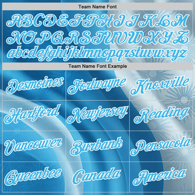 Custom Stitched Blue Sky Blue-White 3D Pattern Design Argentine Inspired Subtle Floral Sportswear Pullover Sweatshirt Hoodie