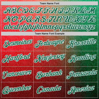 Custom Stitched Red Kelly Green-White 3D Pattern Design Mexico Subtle Sportswear Pullover Sweatshirt Hoodie