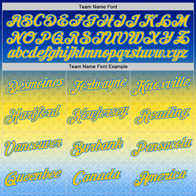 Custom Stitched Blue Yellow-Powder Blue 3D Pattern Design Argentine Inspired Gradient Sportswear Pullover Sweatshirt Hoodie