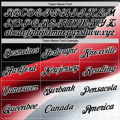 Custom Stitched Black Red-White 3D Pattern Design Germany Inspired Geometric Shape Sportswear Pullover Sweatshirt Hoodie