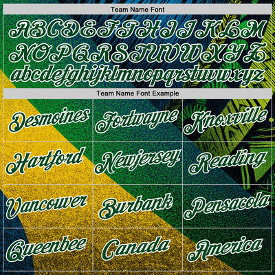 Custom Stitched Yellow Green-White 3D Pattern Design Brazil Inspired Tribal Sportswear Pullover Sweatshirt Hoodie