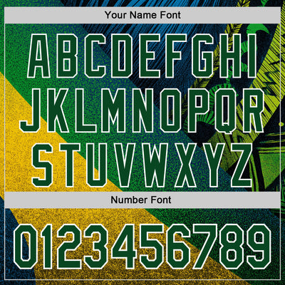 Custom Stitched Yellow Green-White 3D Pattern Design Brazil Inspired Tribal Sportswear Pullover Sweatshirt Hoodie