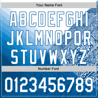 Custom Stitched White Blue 3D Pattern Design Argentine Inspired Geometric Tribal Sportswear Pullover Sweatshirt Hoodie