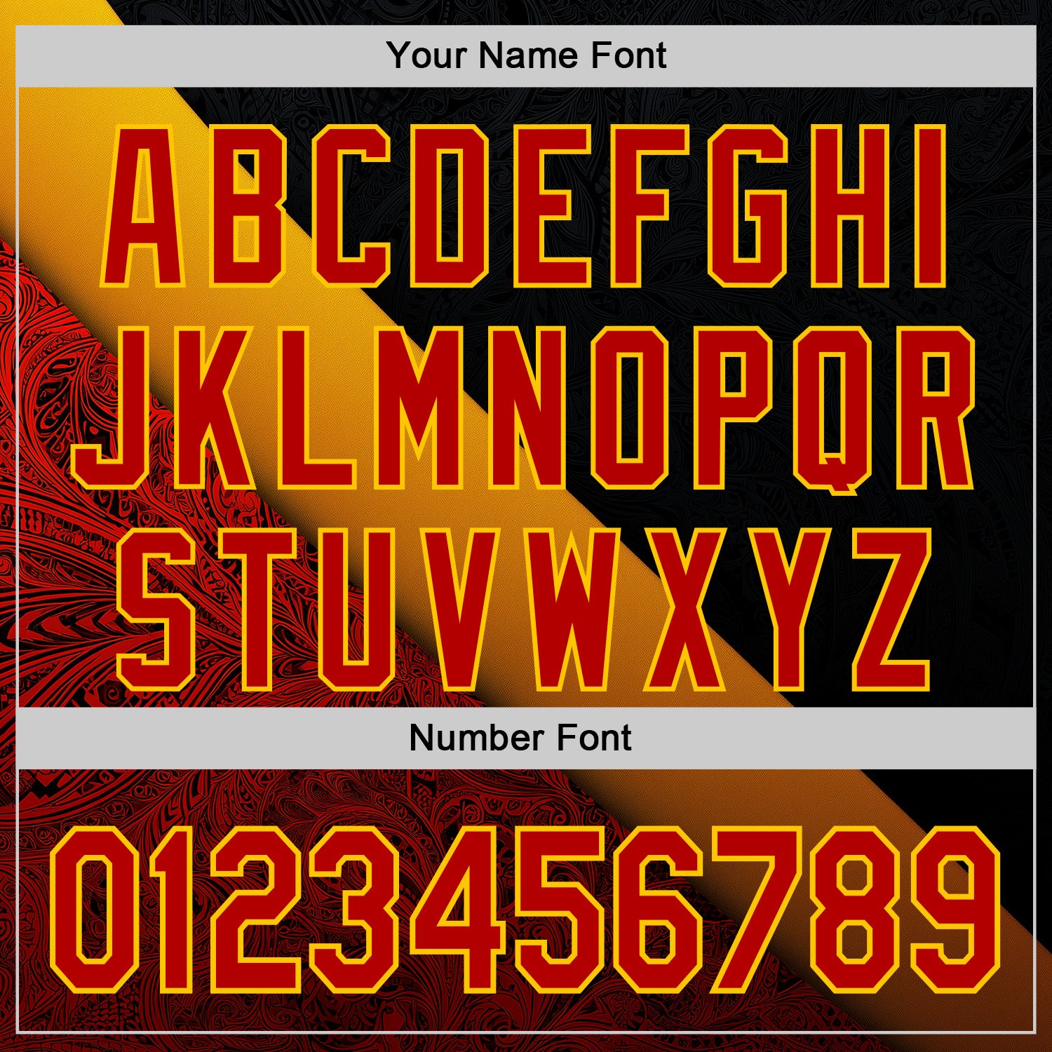 Custom Stitched Black Red-Yellow 3D Pattern Design Germany Inspired Geometric Tribal Sportswear Pullover Sweatshirt Hoodie