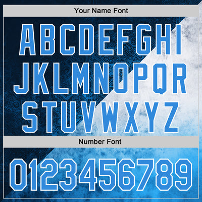 Custom Stitched Blue Powder Blue-White 3D Pattern Design Argentine Inspired Geometric Tribal Watercolor Sportswear Pullover Sweatshirt Hoodie