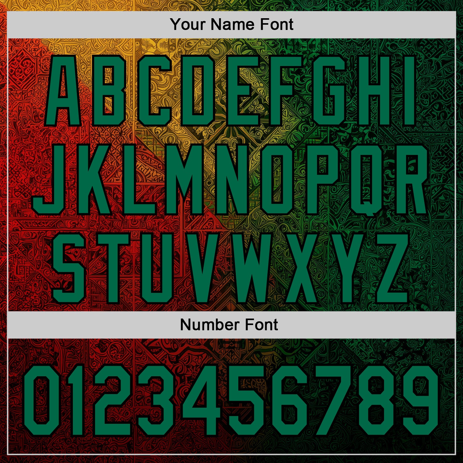 Custom Stitched Yellow Kelly Green Red-Black 3D Pattern Design Brazil Mexico Inspired Geometric Tribal Sportswear Pullover Sweatshirt Hoodie