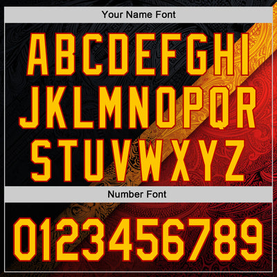 Custom Stitched Black Yellow-Red 3D Pattern Design Germany Inspired Tribal Sportswear Pullover Sweatshirt Hoodie