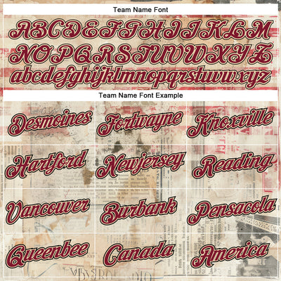 Custom Stitched City Cream Crimson-Black 3D American Flag Retro Distressed Grunge Sports Pullover Sweatshirt Hoodie