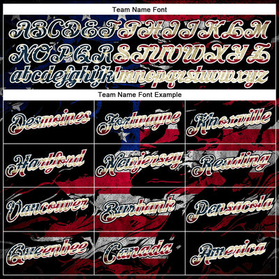 Custom Stitched Black Vintage USA Flag Crimson-White 3D American Flag Retro Distressed Eagle Grunge Sports Pullover Sweatshirt Hoodie