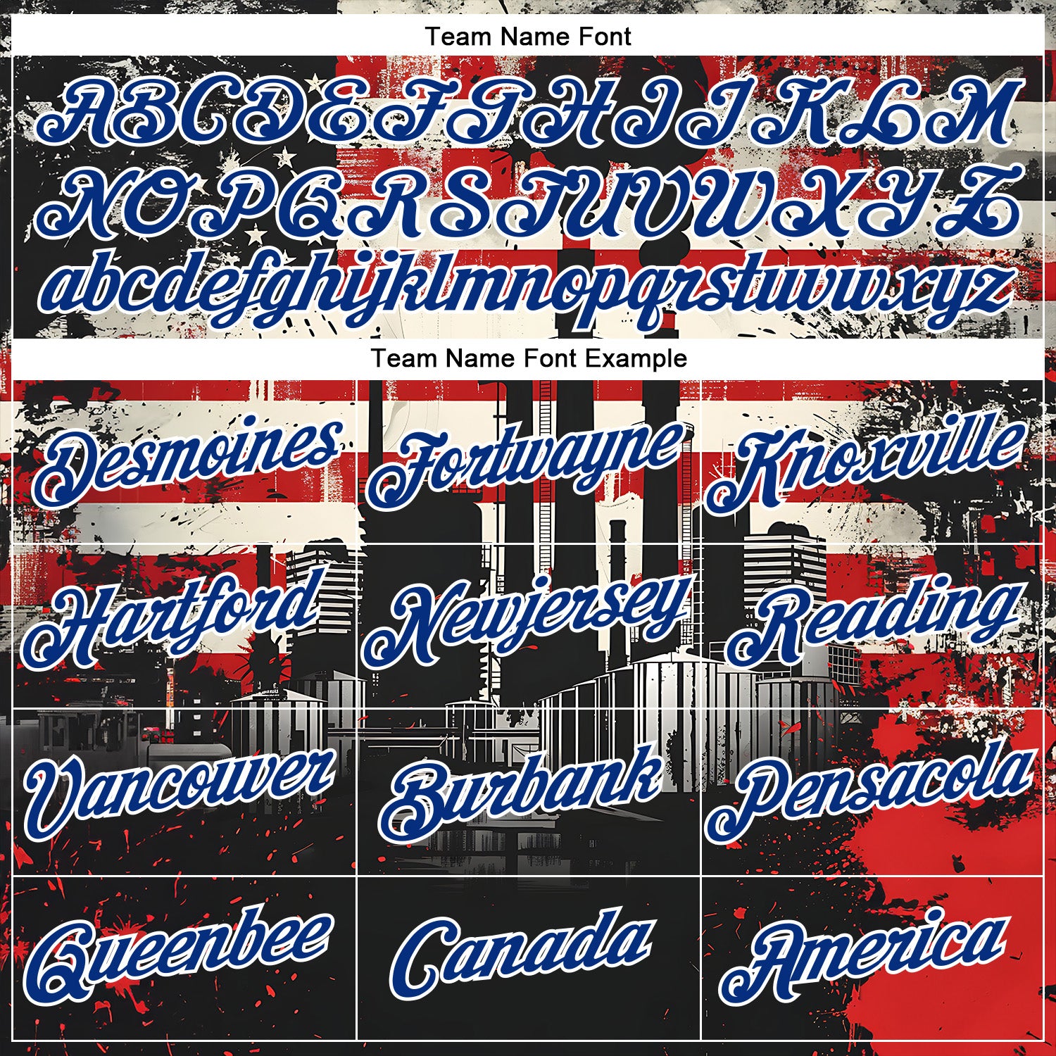 Custom Stitched City Cream Royal Red-White 3D American Flag Retro Distressed Grunge Sports Pullover Sweatshirt Hoodie