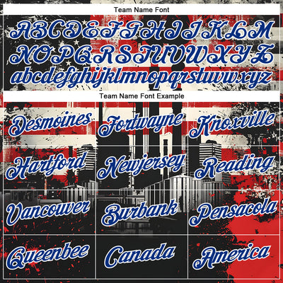 Custom Stitched City Cream Royal Red-White 3D American Flag Retro Distressed Grunge Sports Pullover Sweatshirt Hoodie