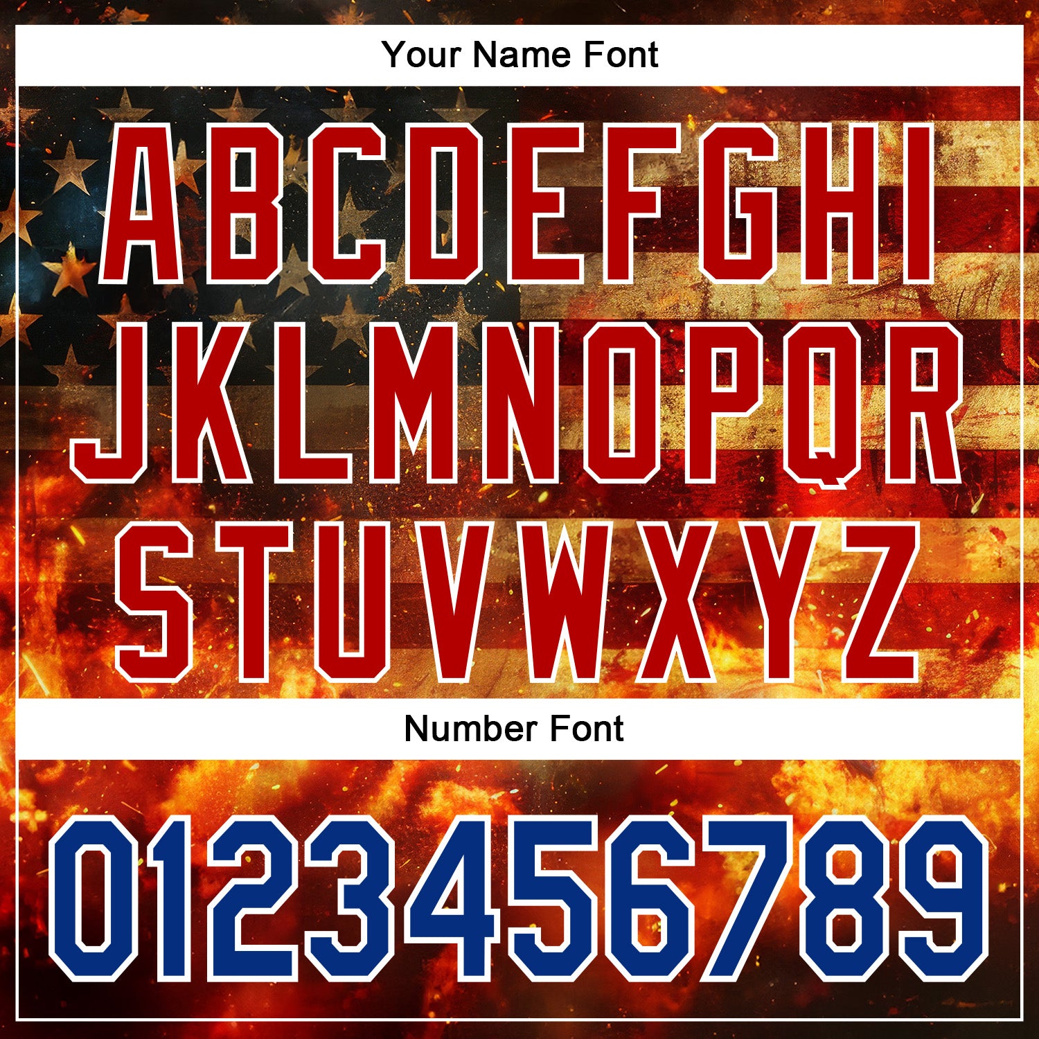 Custom Stitched Red Royal-White 3D American Flag Retro Distressed Flame Grunge Sports Pullover Sweatshirt Hoodie