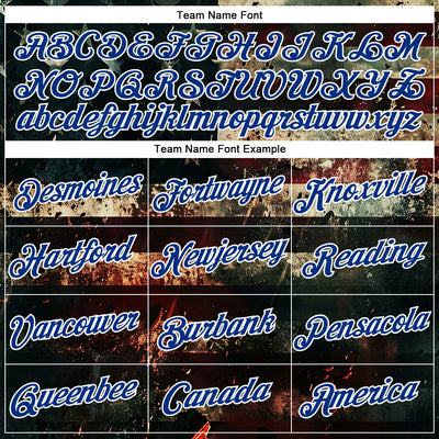 Custom Stitched Black Red Royal-White 3D American Flag Retro Distressed Grunge Sports Pullover Sweatshirt Hoodie